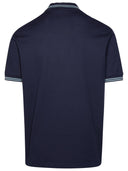 Versace 'Medusa' Blue Cotton Polo Shirt
