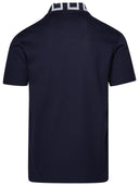 Versace Polo Shirt In Blue Cotton