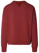 Maison Margiela Burgundy Cotton Sweatshirt