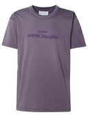 Maison Margiela lila Baumwoll -T -Shirt