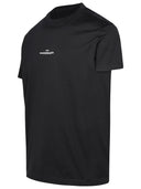 Maglietta di cotone nero di maison margiela