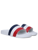 Moncler 'Basile' White Rubber Slippers