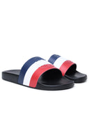 Moncler 'Basile' zwarte rubberen slippers