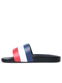 Moncler 'Basile' zwarte rubberen slippers