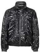 Chaqueta de poliéster negra Moncler