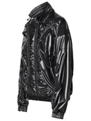 Chaqueta de poliéster negra Moncler