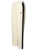 Moncler Ivory Cotton Blend Trousers