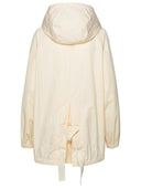 Moncler 'Euridice' Ivory Cotton Blend Jacket