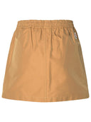 Moncler Cargo Miniskirt In Beige Cotton Blend