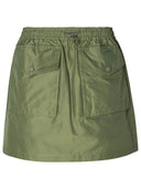 Moncler Green Cotton Blend Cargo Miniskirt