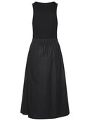 Moncler Black Cotton Blend Dress