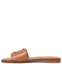 Moncler 'Bell' Slippers In Caramel Lear