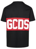 Maglietta in cotone nero GCDS