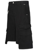GCDS Black Cotton Bermuda Shorts