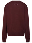 Maison Margiela Burgundy Cashmere Blend Sweater