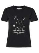 Maison Margiela schwarzer Baumwoll -T -Shirt