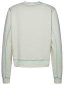 Ganni 'Isli Rock' bio ivory coton sweat-shirt