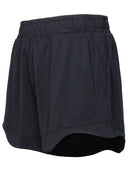 Ganni 'aktive' Shorts in der schwarzen recycelten Polyestermischung