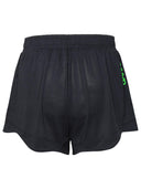 Ganni 'aktive' Shorts in der schwarzen recycelten Polyestermischung