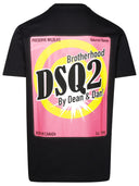 T-shirt coton noir dsquared2