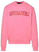 Sudadera de algodón rosa dsquared2