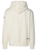 Moncler Grenoble Ivory Cotton Felpa
