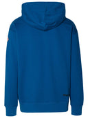 Moncler Grenoble Blue Cotton Felpa