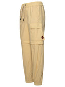 Moncler Grenoble Cream Polyamide Sporty Pants