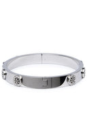 Tory Burch 'Miller' Silver Steel Bracelet