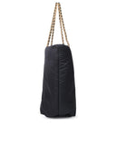 Tory Burch 'Ella' Black Recycled Polyester Shopping Bag