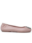 Tory Burch 'Minnie Travel' Pink Lear Ballet Flats