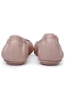 Tory Burch 'Minnie Travel' Pink Lear Ballet Flats