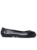 Tory Burch 'Minnie Travel' Black Lear Ballet Flats