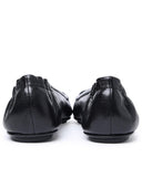 Tory Burch 'Minnie Travel' Black Lear Ballet Flats