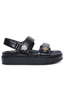 Tory Burch 'Kira' Black Lear Sports Sandals