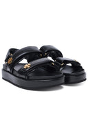Tory Burch 'Kira' Black Lear Sports Sandals