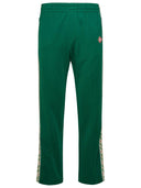 Joggers de mezcla de algodón verde de Casablanca
