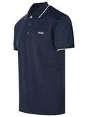 Zegna Polo Shirt In Blue Cotton
