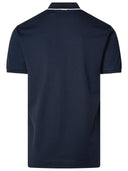 Zegna Polo Shirt In Blue Cotton