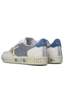 Premiata 'Basket Clayd' Cream Lear Blend Sneakers