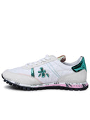 Premiata 'Seand' White Fabric And Lear Sneakers