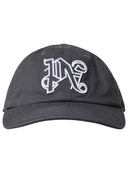 Palm Angels Grey Cotton Hat