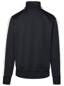 Palm Angels Black Polyester Sports Sweatshirt