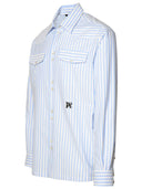 Palm Angels Light Blue Cotton Shirt