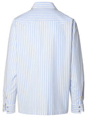 Palm Angels Light Blue Cotton Shirt