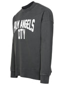 Palm Angels Pa City' Delavé Grey Cotton Sweatshirt