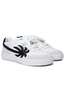 Palm Angels 'Palm Beach University' White Lear Sneakers