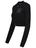 Palm Angels Black Wool Blend Sweatshirt