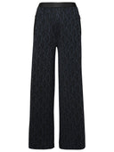 Palm Angels Black Viscose Trousers