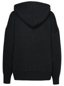 Palm Angels Black Wool Blend Sweatshirt